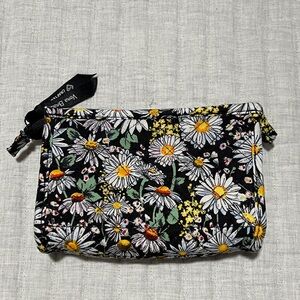 Vera Bradley Daisy Floral Small Trapeze Cosmetic Bag